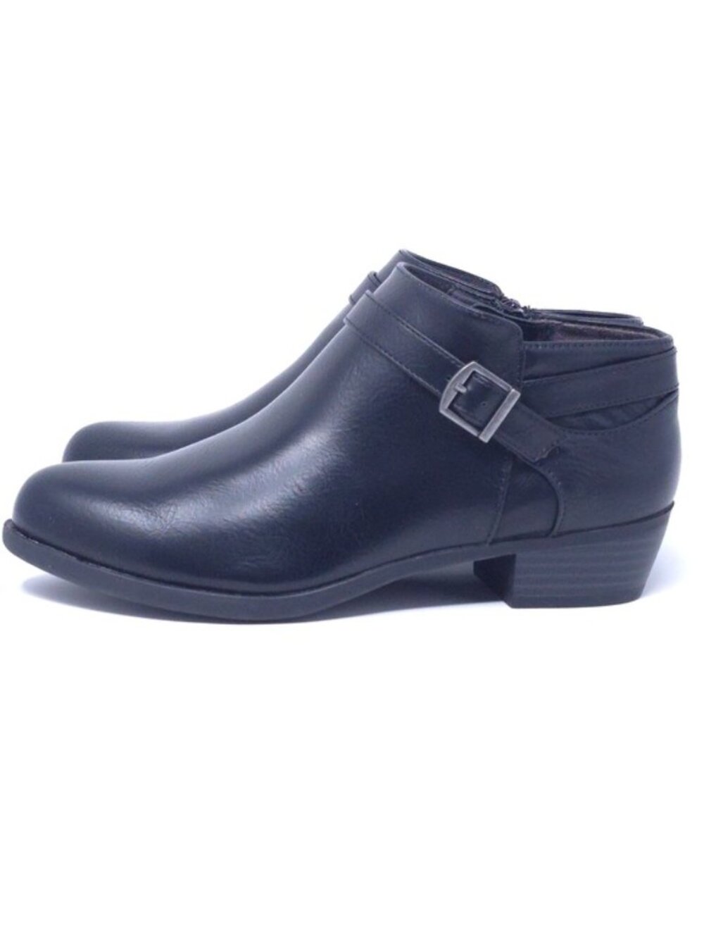 LifeStride Alexander Block Heel Ankle Booties Black 6.5 W - Picture 5 of 10